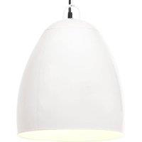 Berkfield Home Industrial Hanging Lamp 25 W White Round 42 cm E27