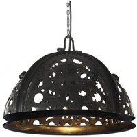 Berkfield Home Industrial Ceiling Lamp in Chain Wheel Design 45 cm E27 in Black
