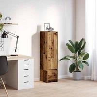 Berkfield Home Highboard Old Wood 29.5x34x119.5 cm Engineered Wood in Brown