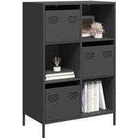 Berkfield Home Highboard Black 68x39x103.5 cm Steel