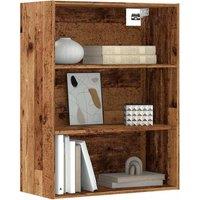 Berkfield Home Hanging Wall Cabinet Old Wood 69.5x32.5x90 cm in Brown