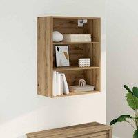Berkfield Home Hanging Wall Cabinet Artisan Oak 69.5x32.5x90 cm in Brown