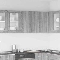 Berkfield Home Hanging Cabinet Grey Sonoma Engineered Wood