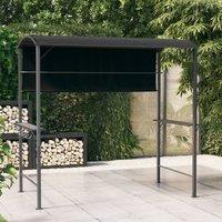 Berkfield Home Gazebo with Roof 220x110x200 cm Anthracite in Black | Size: 220 x 110 x 200 cm