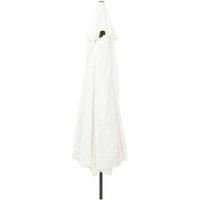 Berkfield Home Garden Umbrella 395x245 cm Sand White