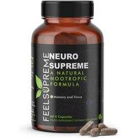 Feel Supreme Neuro Supreme / Natural Nootropic Formula 60 Caps in Black