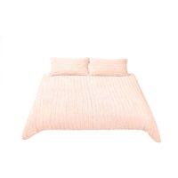 Living and Home Cozy Ultra Soft Textured Duvet Cover Set in Pink | Size: King