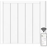 MYLEK Ceramic Electric Panel Heater WIFI App Radiator Triac Thermostat 1.5kW in White