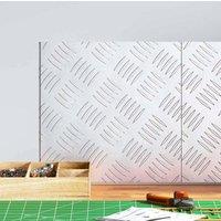 Berkfield Home Aluminium Checker Plates 2 pcs Anti-Slip 30x30 cm in Silver | Size: Medium