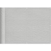 Berkfield Home Balcony Screen Light Grey 75x500 cm 100% Polyester Oxford