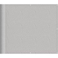 Berkfield Home Balcony Screen Light Grey 90x500 cm 100% Polyester Oxford