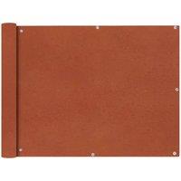 Berkfield Home Balcony Screen Oxford Fabric 90x600 cm Terracotta