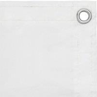 Berkfield Home Balcony Screen White 120x400 cm Oxford Fabric