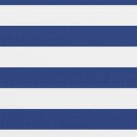 Berkfield Home Balcony Screen White & Blue 75x400 cm Oxford Fabric