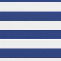 Berkfield Home Balcony Screen White & Blue 75x500 cm Oxford Fabric
