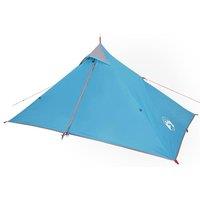 Berkfield Home Camping Tent Tipi 1-Person Blue Waterproof