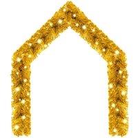 Berkfield Home Christmas Garland with LED Lights 20 m Gold
