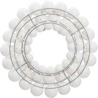 Berkfield Home Christmas Wreath White 45 cm Polystyrene