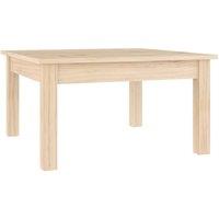 Berkfield Home Coffee Table 55x55x30 cm Solid Wood Pine in Natural | Size: 55 x 55 x 30 cm