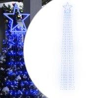 Berkfield Home Christmas Tree light 320 LEDs Blue 375 cm