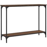Berkfield Home Console Table Brown Oak 101x30.5x75 cm Engineered Wood