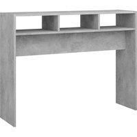 Berkfield Home Console Table Concrete Grey 105x30x80 cm Engineered Wood | Size: 105 x 30 x 80 cm