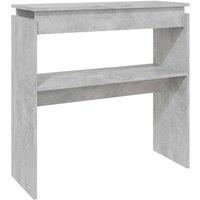 Berkfield Home Console Table Concrete Grey 80x30x80 cm Engineered Wood | Size: 80 x 30 x 80 cm