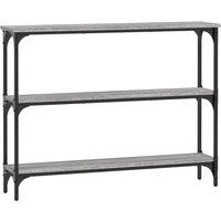 Berkfield Home Console Table Grey Sonoma 100x22.5x75 cm Engineered Wood