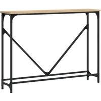 Berkfield Home Console Table Sonoma Oak 102x22.5x75 cm Engineered Wood in Brown