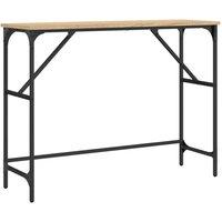Berkfield Home Console Table Sonoma Oak 100x32x75 cm Engineered Wood in Brown | Size: 100 x 32 x 75 cm