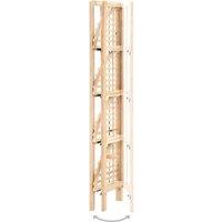 Berkfield Home Corner Shelf Cedar Wood 27x27x110 cm in Beige | Size: 27 x 27 x 110 cm