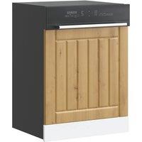 Berkfield Home Dishwasher Panel Lucca Artisan Oak Engineered Wood in Brown