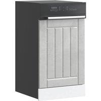 Berkfield Home Dishwasher Panel Lucca Concrete Grey Engineered Wood