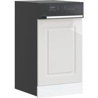Berkfield Home Dishwasher Panel Kalmar High Gloss White 45x1.5x67 cm Wood in White | Size: 45x1.5x67 cm