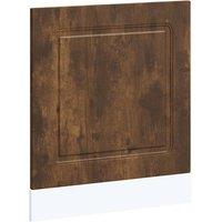 Berkfield Home Dishwasher Panel Kalmar Smoked Oak 60x1.5x67 cm Engineered Wood in Brown