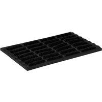 Berkfield Home Door Mat Rectangular 40x60 cm Rubber & Coir in Black