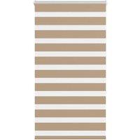 Berkfield Home Zebra Blind Sand Brown 75x150 cm Fabric Width 70.9 cm Polyester in Tan