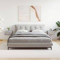 Berkfield Home Wall-mounted Bedside Cabinets 2 pcs Grey Sonoma 35x35x20 cm | Size: 35 x 35 x 20 cm