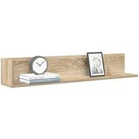Berkfield Home Wall Shelves 2 pcs Sonoma Oak 100x16.5x16.5 cm Engineered Wood in Light Brown