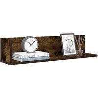 Berkfield Home Wall Shelves 2 pcs Smoked Oak 75x16.5x16.5 cm Engineered Wood in Brown