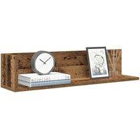 Berkfield Home Wall Shelves 2 pcs Old Wood 75x16.5x16.5 cm Engineered Wood in Brown