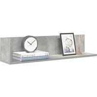 Berkfield Home Wall Shelves 2 pcs Concrete Grey 75x16.5x16.5 cm Engineered Wood