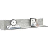Berkfield Home Wall Shelves 2 pcs Concrete Grey 100x16.5x16.5 cm Engineered Wood