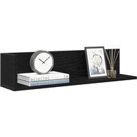 Berkfield Home Wall Shelves 2 pcs Black 75x16.5x16.5 cm Engineered Wood
