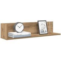 Berkfield Home Wall Shelves 2 pcs Artisan Oak 75x16.5x16.5 cm Engineered Wood in Brown