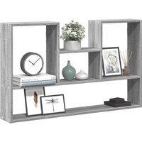 Berkfield Home Wall Shelf Grey Sonoma 99x15x60 cm Engineered Wood | Size: 99 x 15 x 60 cm