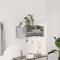 Berkfield Home Wall Shelf Concrete Grey 70.5x35x30.5 cm Engineered Wood