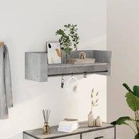 Berkfield Home Wall Shelf Concrete Grey 100x35x30.5 cm Engineered Wood