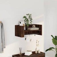 Berkfield Home Wall Shelf Brown Oak 70.5x35x30.5 cm Engineered Wood