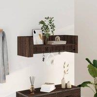 Berkfield Home Wall Shelf Brown Oak 100x35x30.5 cm Engineered Wood